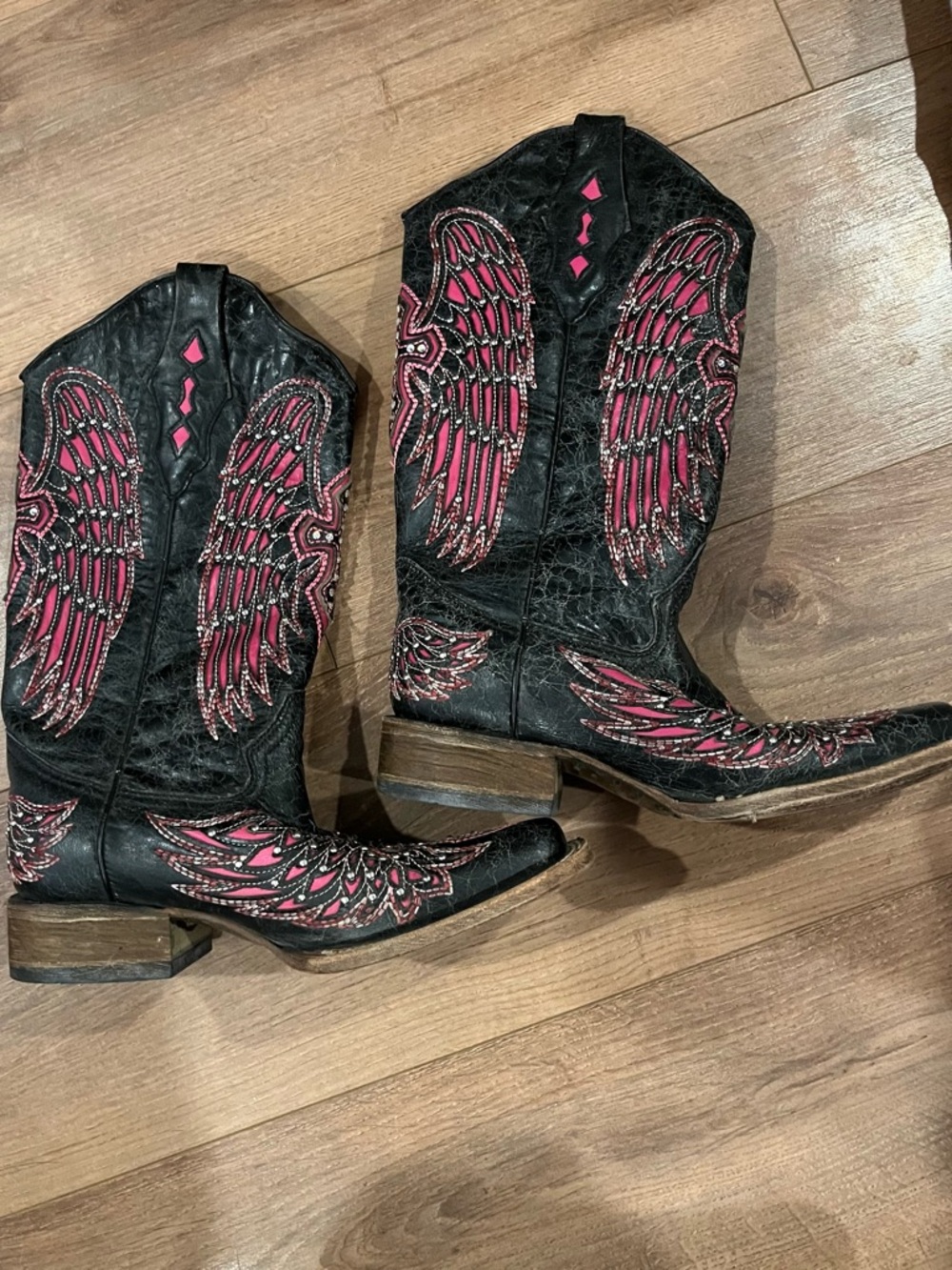 Corral Boots Cowgirl Western Cross Studded Embroidered